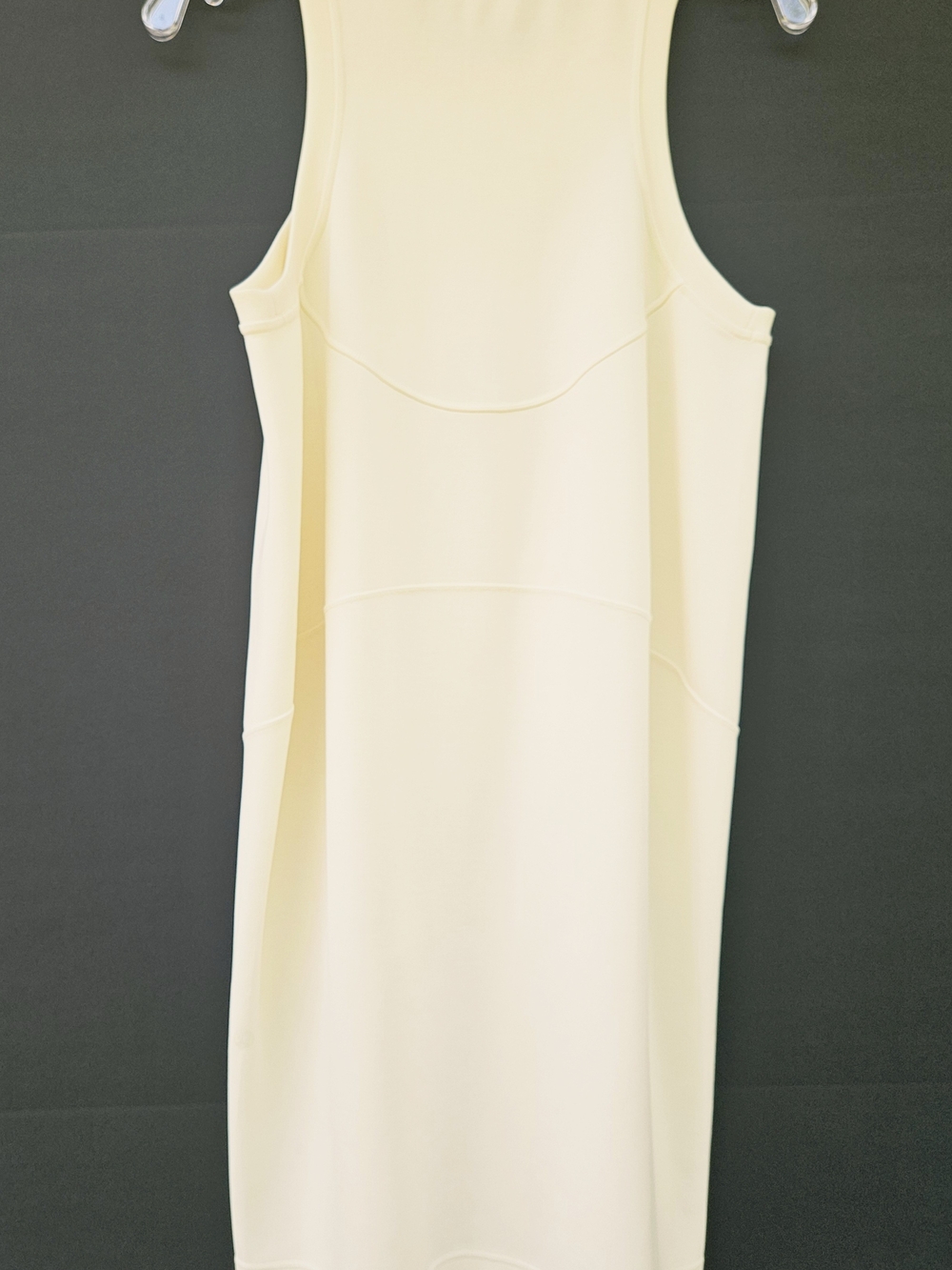 Lululemon Softstreme Back In Action Dress Lemon Sorbet Cream Mini Size 6 LW1DLSS - Picture 3 of 16